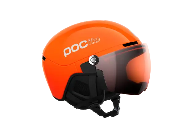 POC POCito Obex Visor dziecięcy kask narciarski Fluorescent Orange