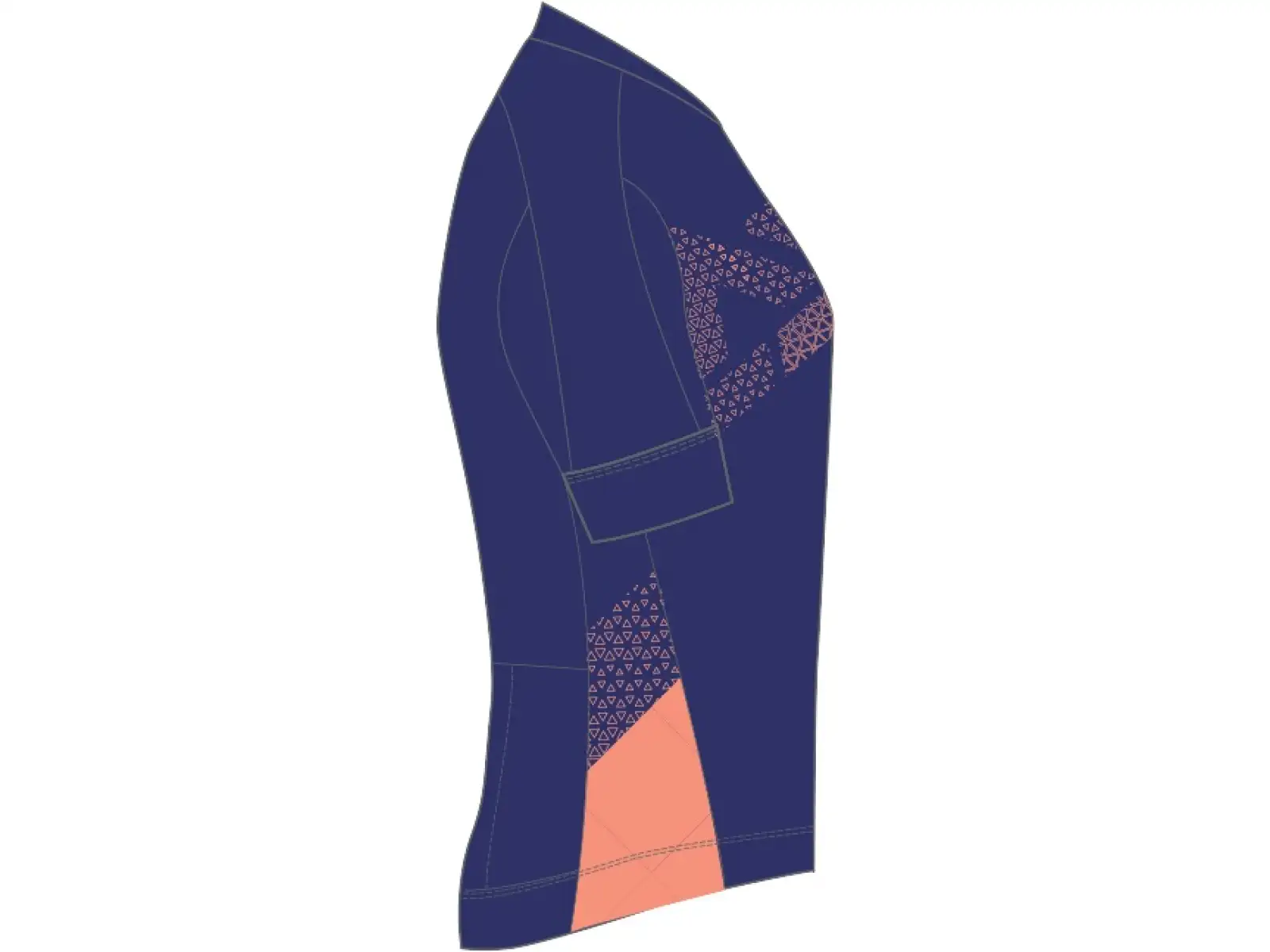 Silvini Rosalia damski dres krótki rękaw navy/coral