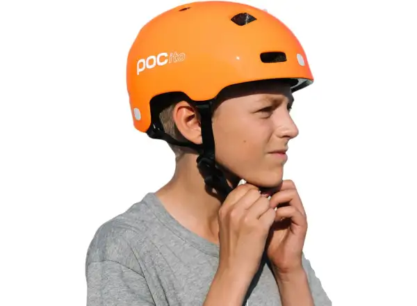 POC POCito Crane MIPS dziecięcy kask Fluorescent Orange