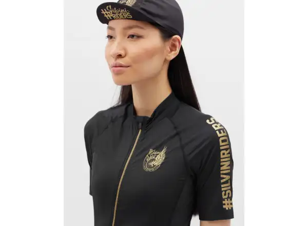 Silvini Mottolina damski dres krótki rękaw Black/Gold