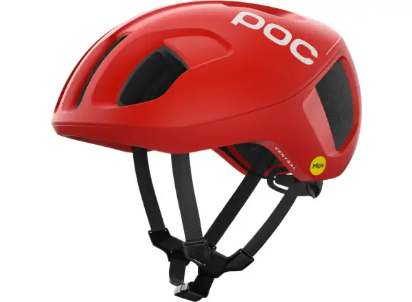 POC Ventral MIPS kask Prismane Red Matt