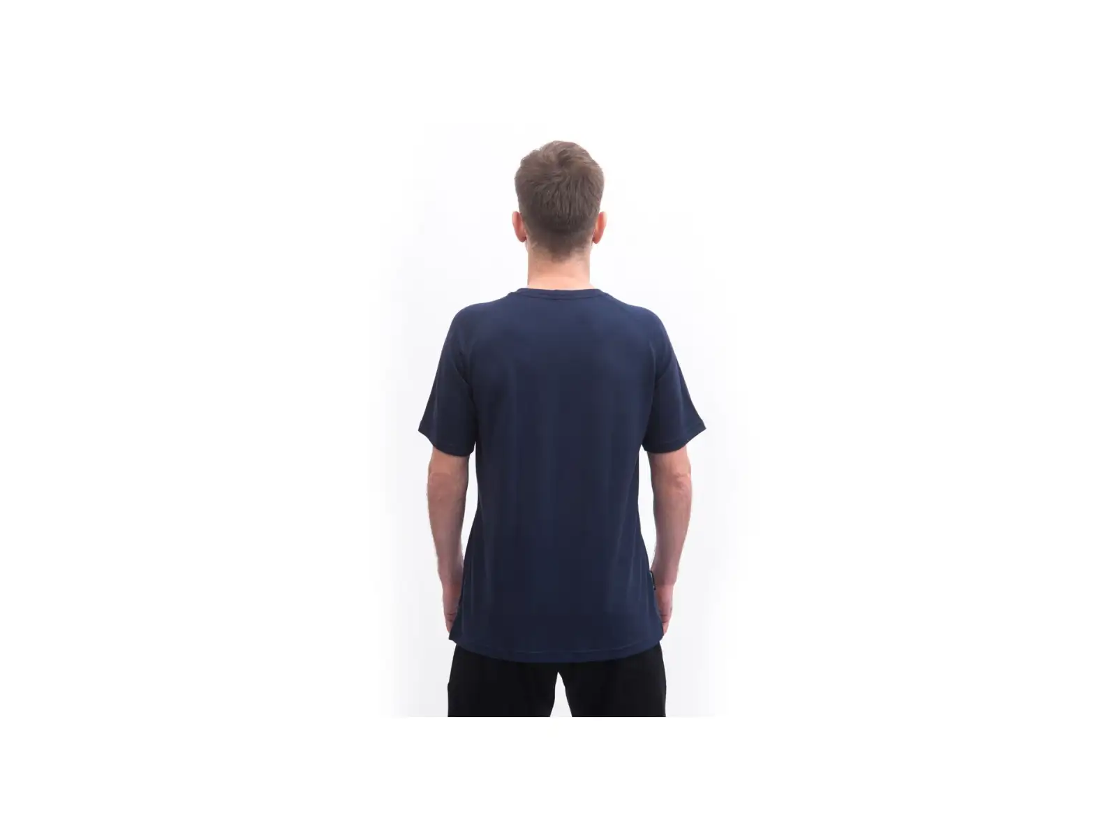 Sensor Merino Blend Moon męska koszulka z krótkim rękawem Deep Blue