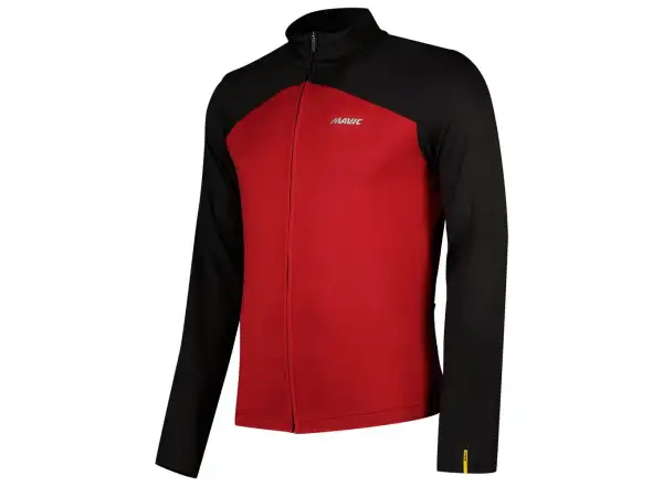 Mavic Cosmic Thermo męska bluza z długim rękawem Thermo Black/Biking Red