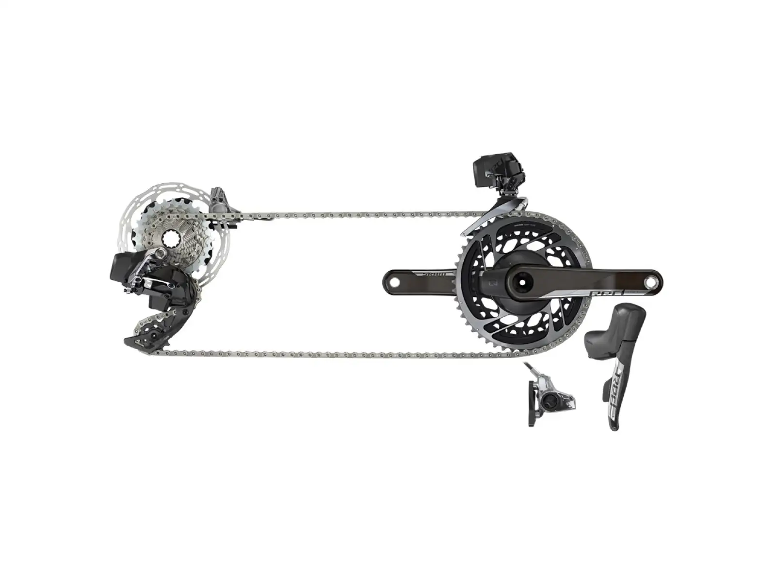Sram Red eTap AXS HRD 2x12sp. szosowy zestaw - tarcze 6B
