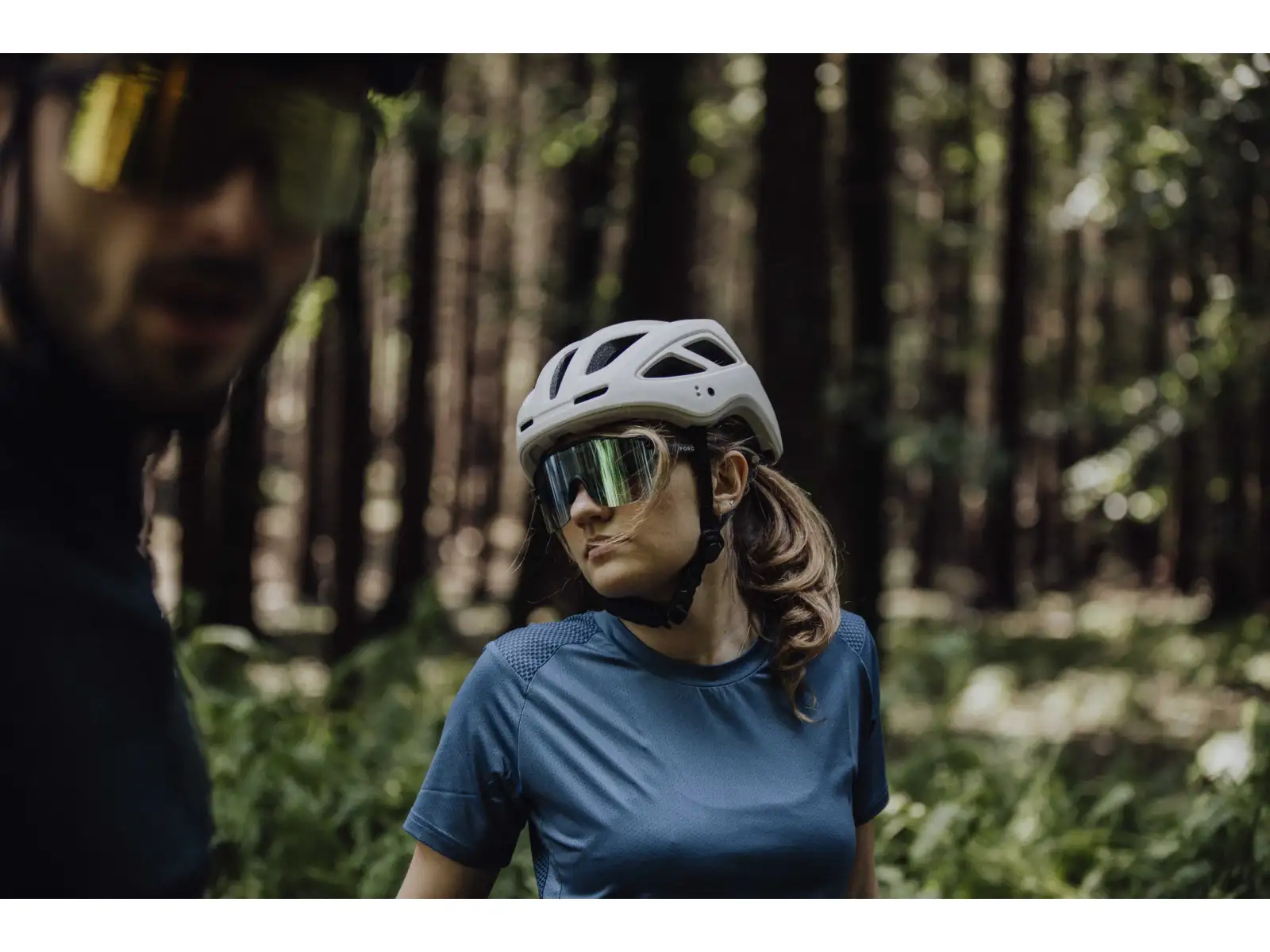 Force Ibex Mtb kask beżowy matowy