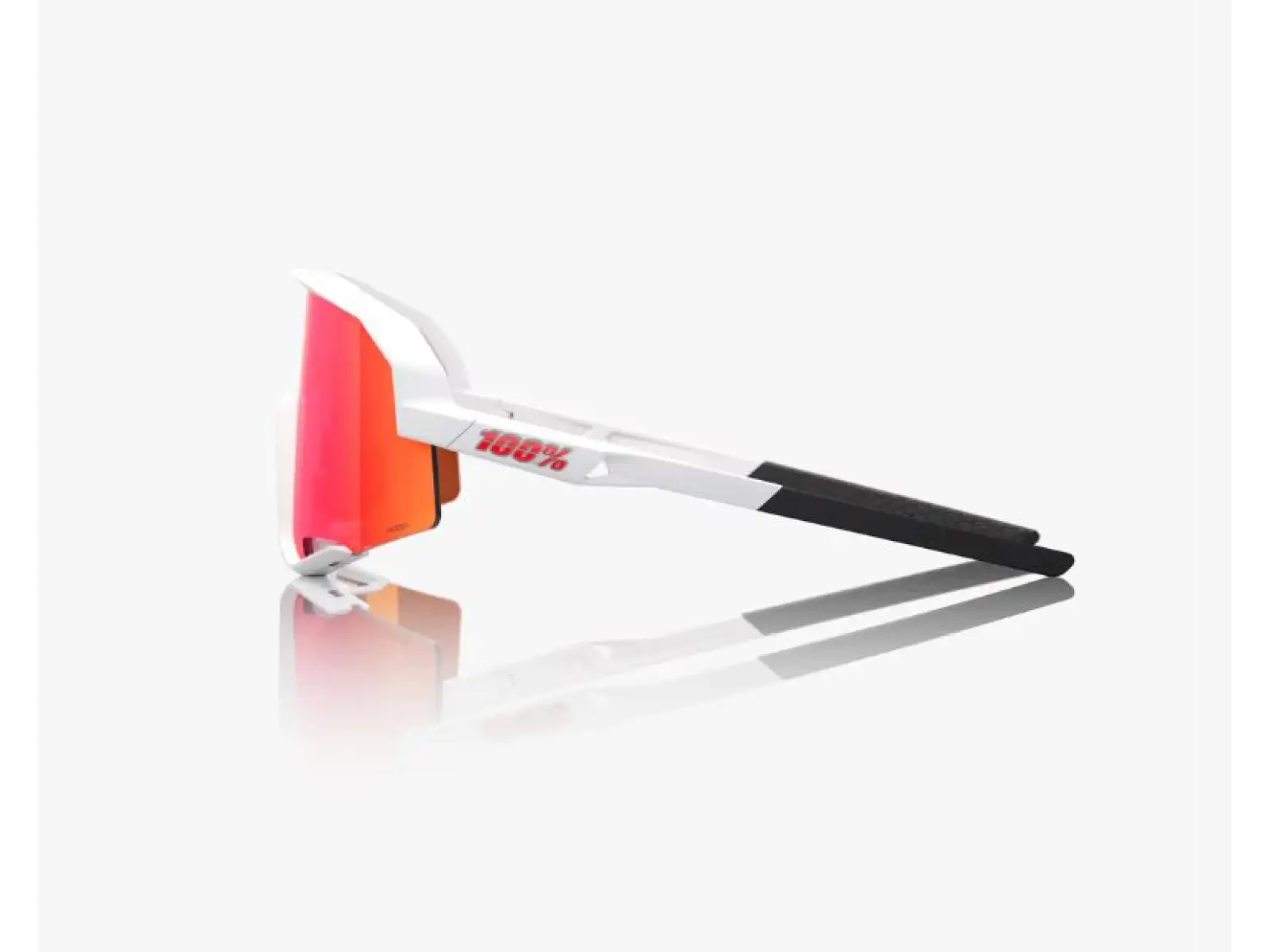 100% Slendale okulary Matt White/HiPER Red Multilayer Mirror
