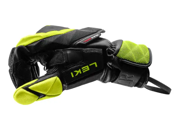 Leki WCR Venom SL 3D wyścigowe rękawice Black-Ice Lemon