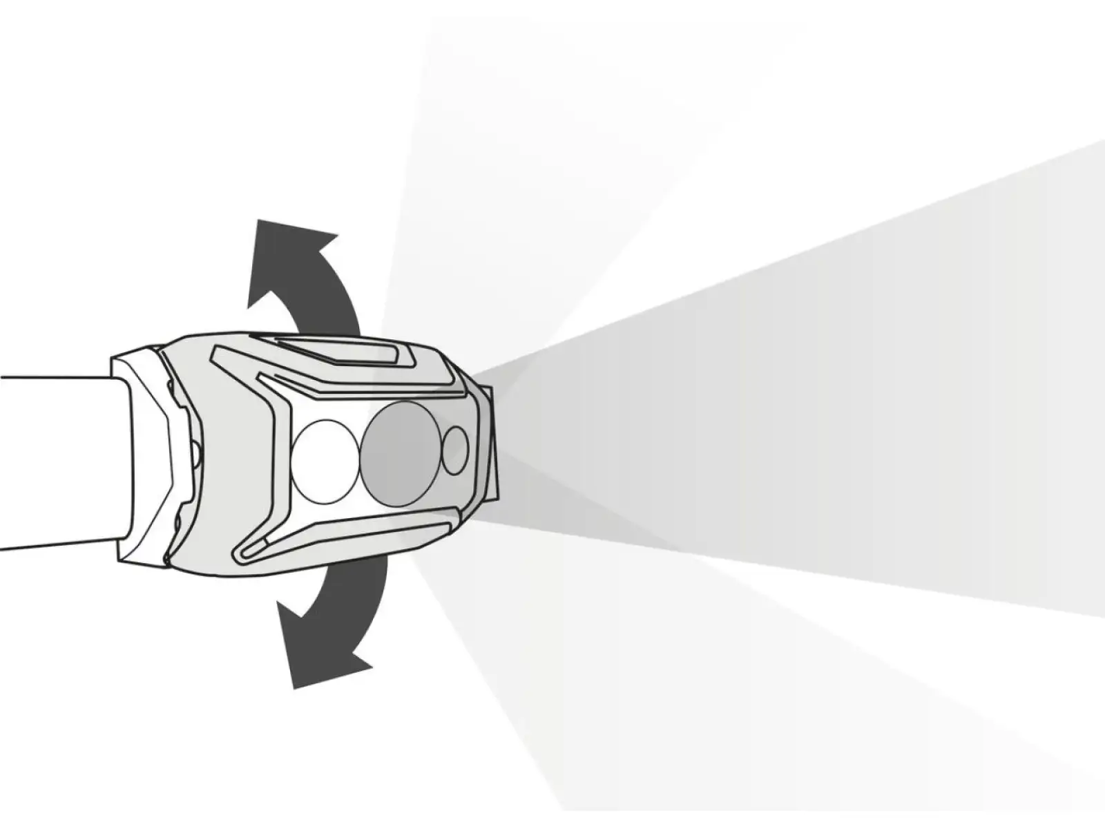 Petzl Actik headlamp Gray
