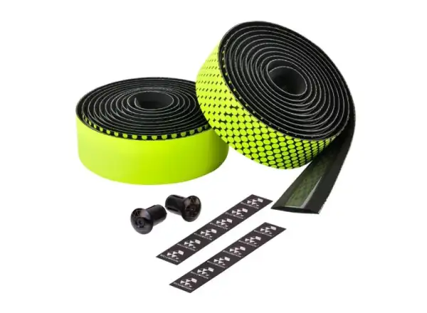 Ciclovation Advanced Leather Touch owijka na kierownicę czarna/żółta neon