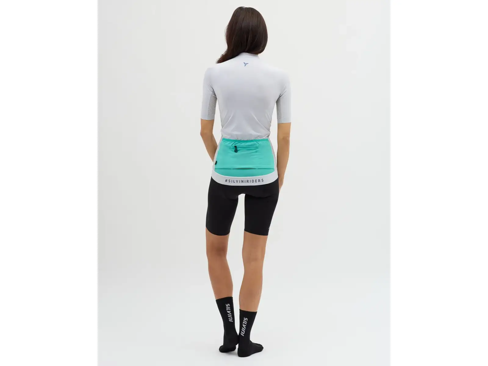 Silvini Mazzana damski dres krótki rękaw Cloud/Ocean