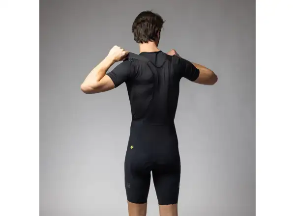 Alé Off Road Gravel-Pro męskie szorty z wkładką i szelkami Black