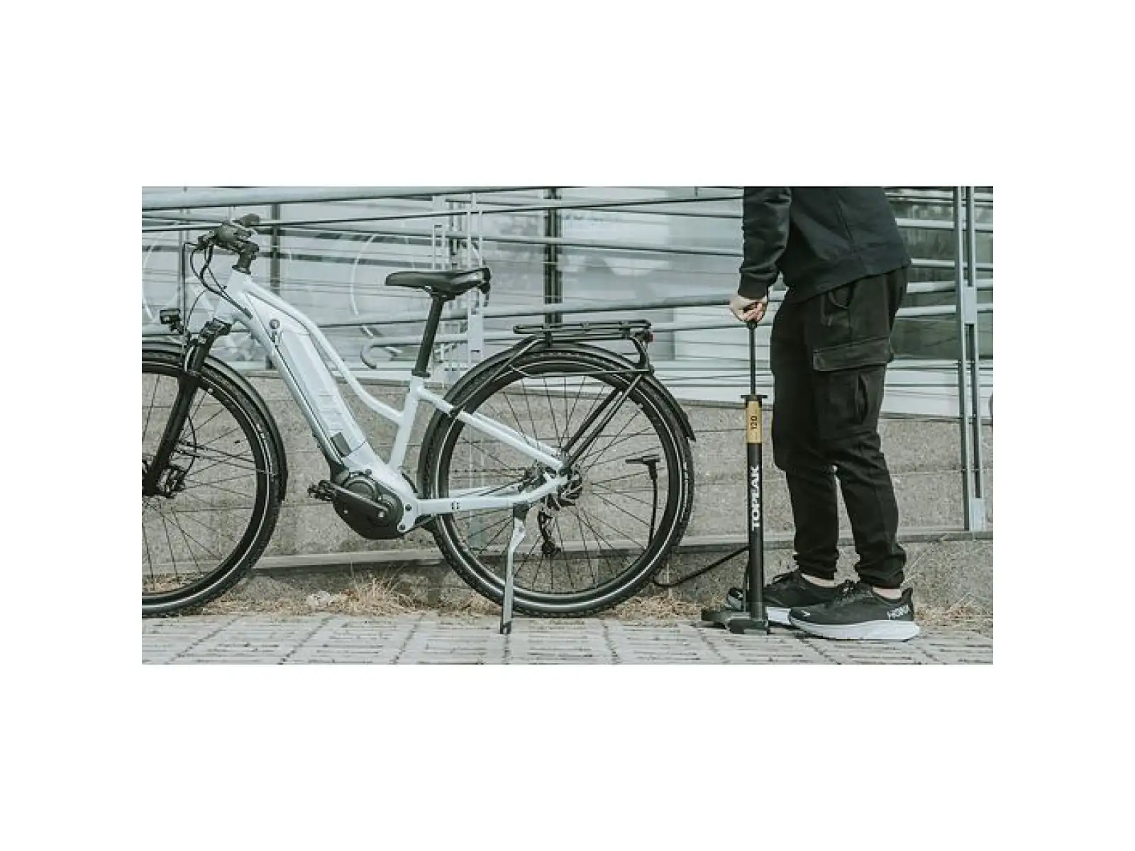 Topeak JoeBlow Urban EX pompka warsztatowa czarna/żółta