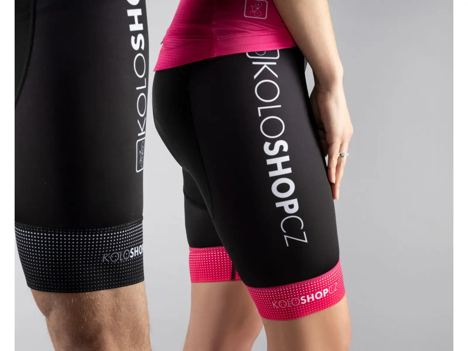 Koloshop Force męskie szorty z wkładką i szelkami czarna
