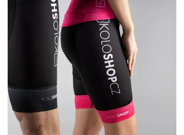Koloshop Force męskie szorty z wkładką i szelkami czarna