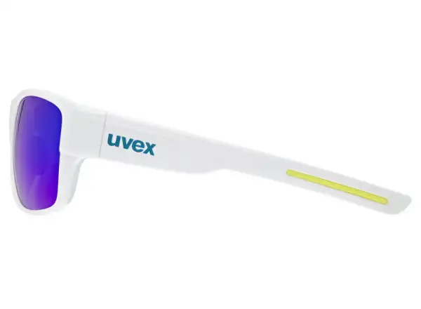 Uvex ESNTL Urban okulary White Matt/Mirror Blue