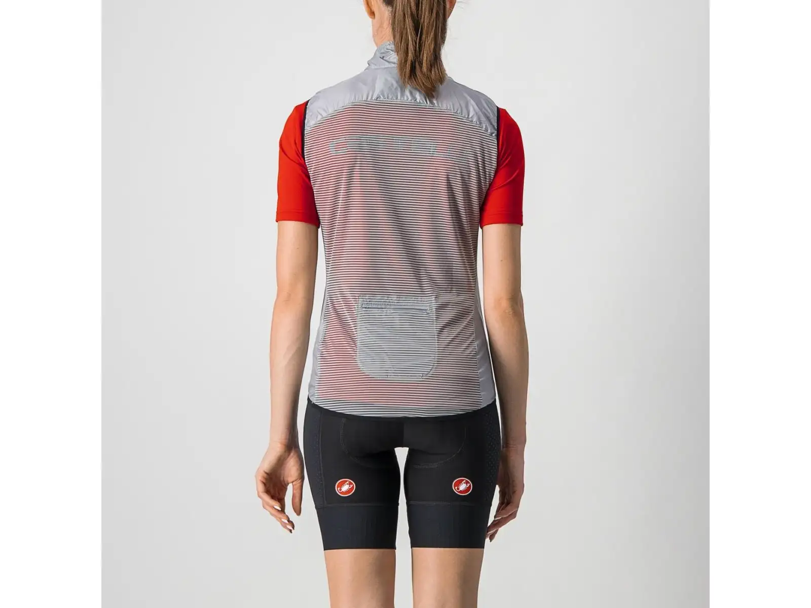 Castelli Aria damska kamizelka Silver Gray