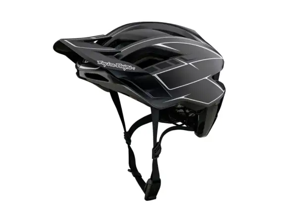 Troy Lee Designs Flowline SE MIPS kask Pinstripe Charcoal/Black