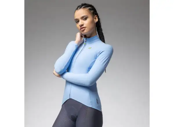 Alé R-EV1 Warm Race 2.0 damski ocieplany dres długi rękaw Sky Blue