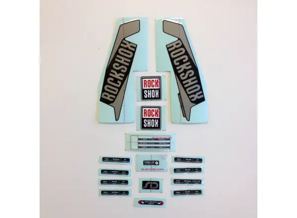 Rock Shox Zestaw Naklejek SID 26/27,5/29" Silver/Diffusion Black naklejki na widelec
