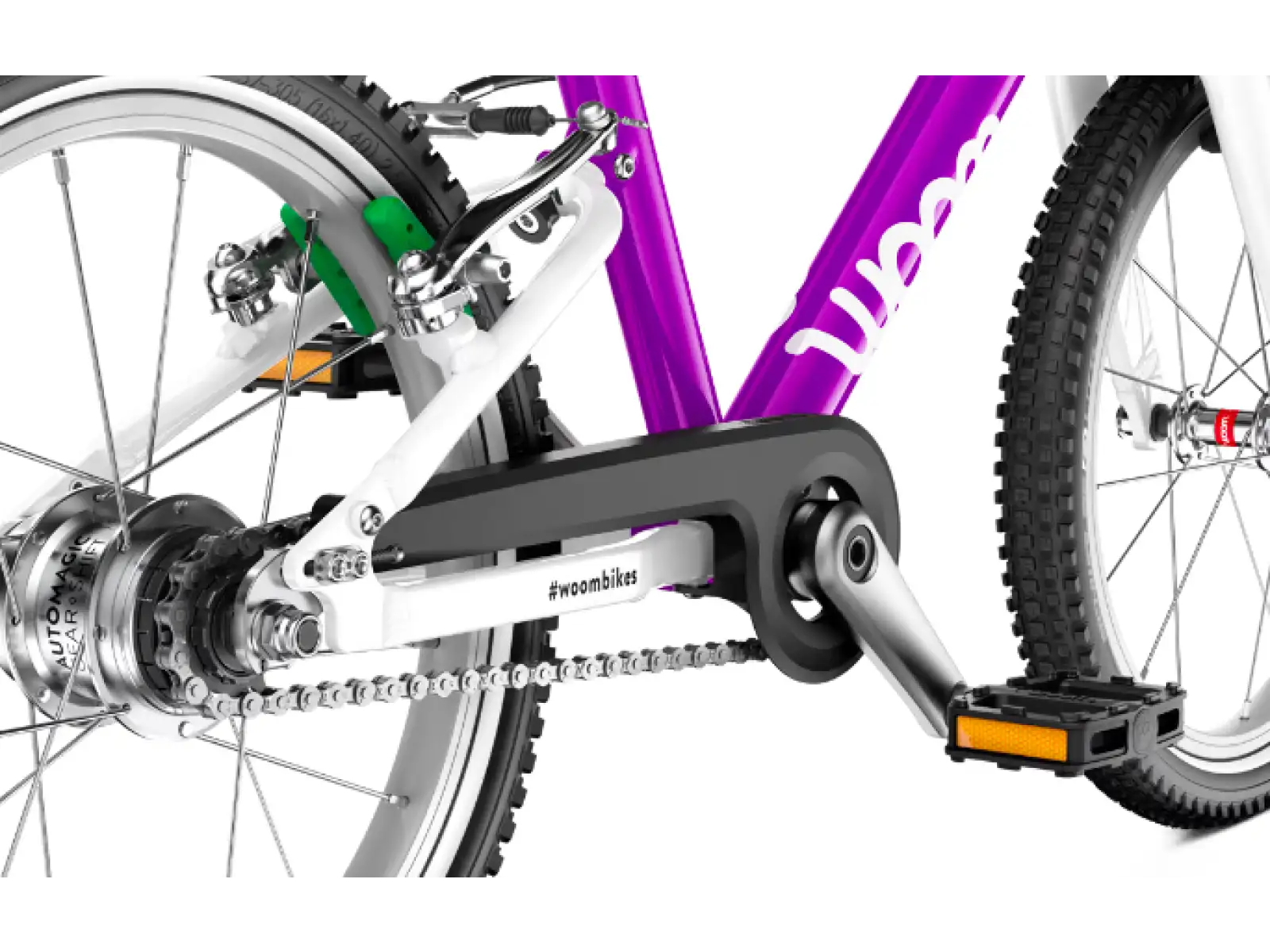 Woom 3 Automagic rower dziecięcy 16" Purple