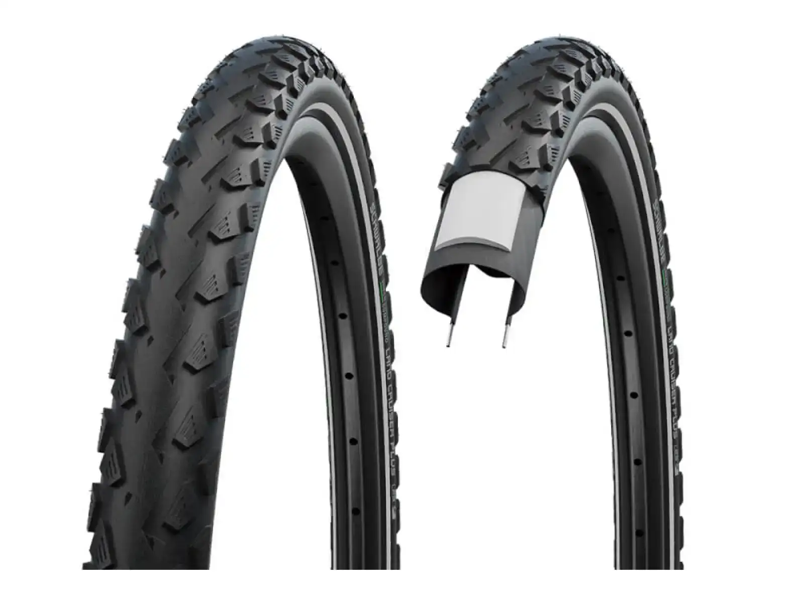 Schwalbe Land Cruiser Plus E25 trekkingowa opona drutowana Reflex 47-622 - z koła