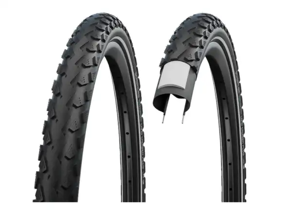Schwalbe Land Cruiser Plus E25 trekkingowa opona drutowana Reflex 47-622 - z koła
