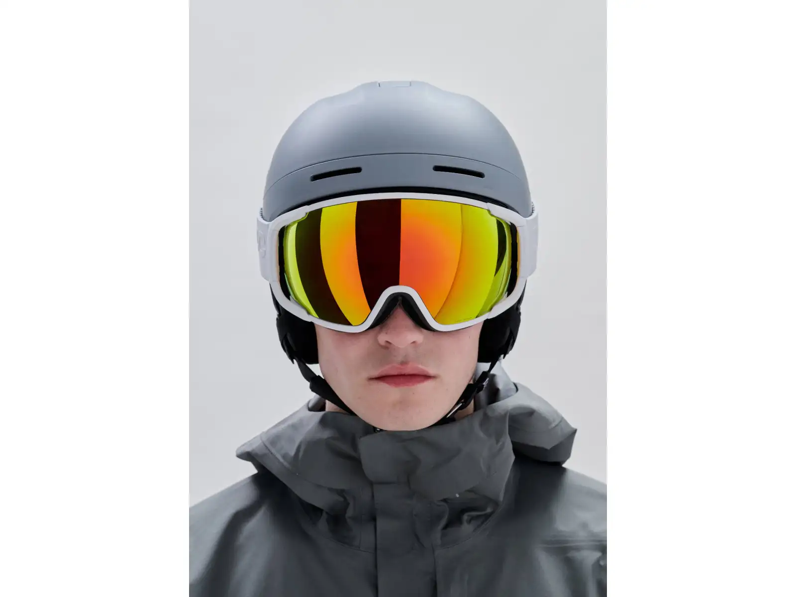 POC Zonula gogle narciarskie Hydrogen White/Partly Sunny Orange
