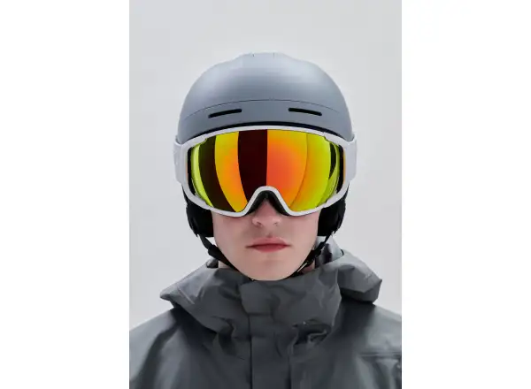 POC Zonula gogle narciarskie Hydrogen White/Partly Sunny Orange