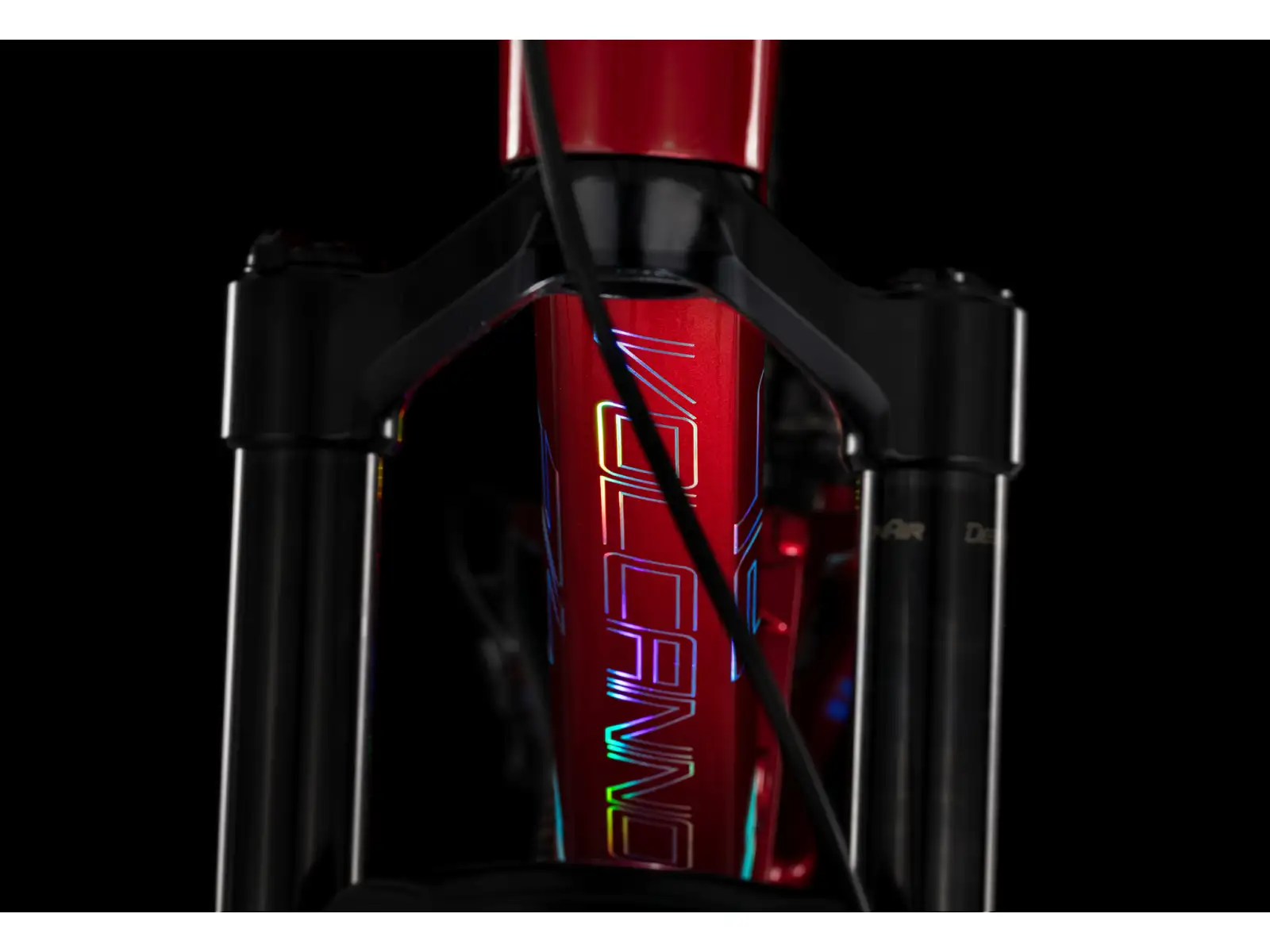 4Ever Volcanno Vesuv rower górski z pełnym zawieszeniem Flame Red/Hologram