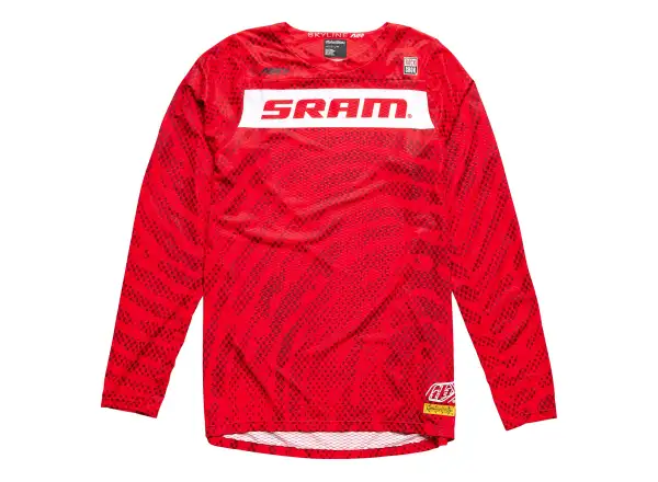 Troy Lee Designs Skyline Air SRAM męska koszulka z długimi rękawami Fiery Red