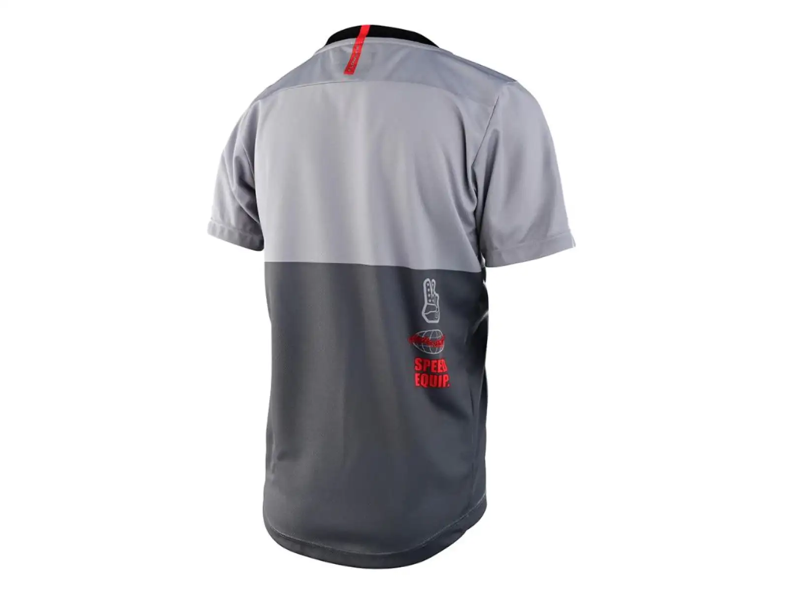 Troy Lee Designs Flowline dziecięca koszulka z krótkim rękawem Scripter Charcoal