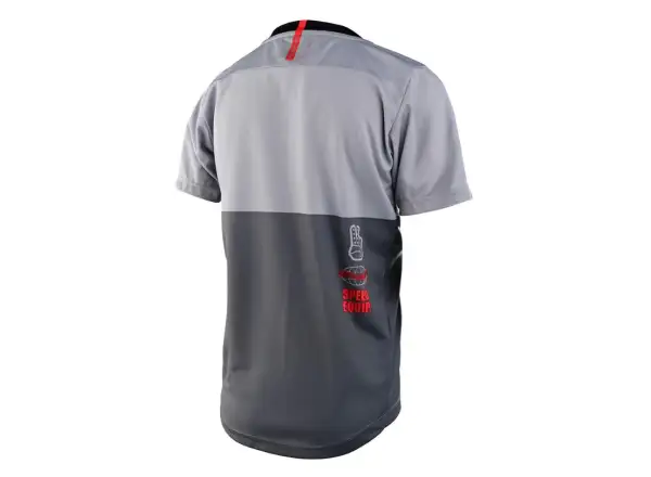 Troy Lee Designs Flowline dziecięca koszulka z krótkim rękawem Scripter Charcoal