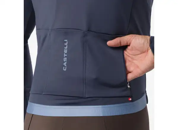 Castelli Espresso Thermal 2 męska koszulka długi rękaw Twilight blue