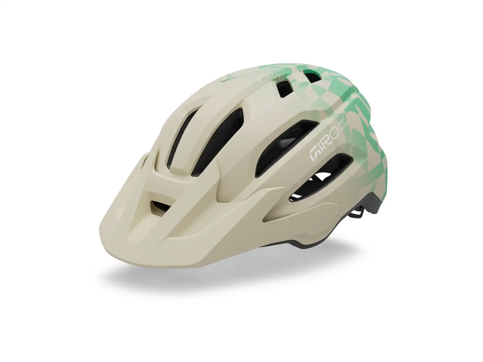 Giro Fixture II kask Mat Stone/Green Rush
