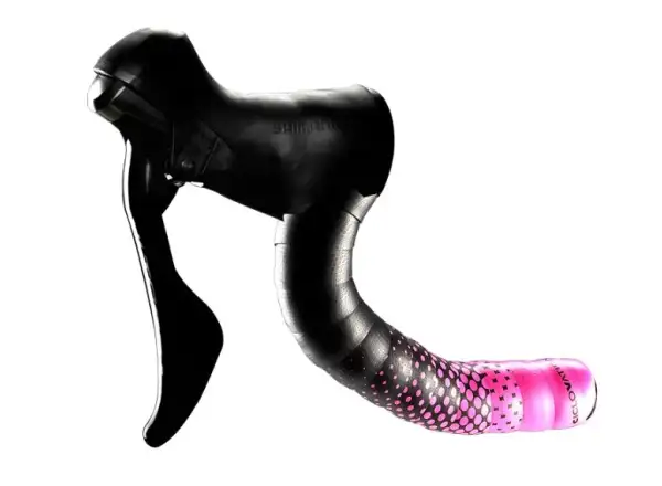 Ciclovation Advanced Leather Touch owijka na kierownicę czarna/różowa
