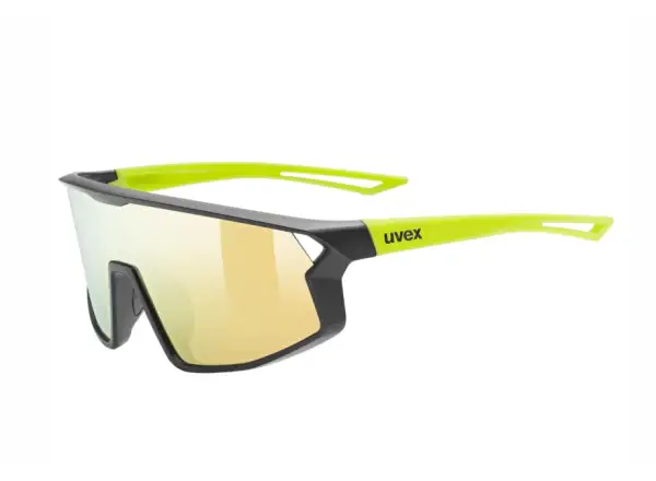 Uvex Skyryse JR. dziecięce okulary Black/Yellow Matt/Mirror Yellow