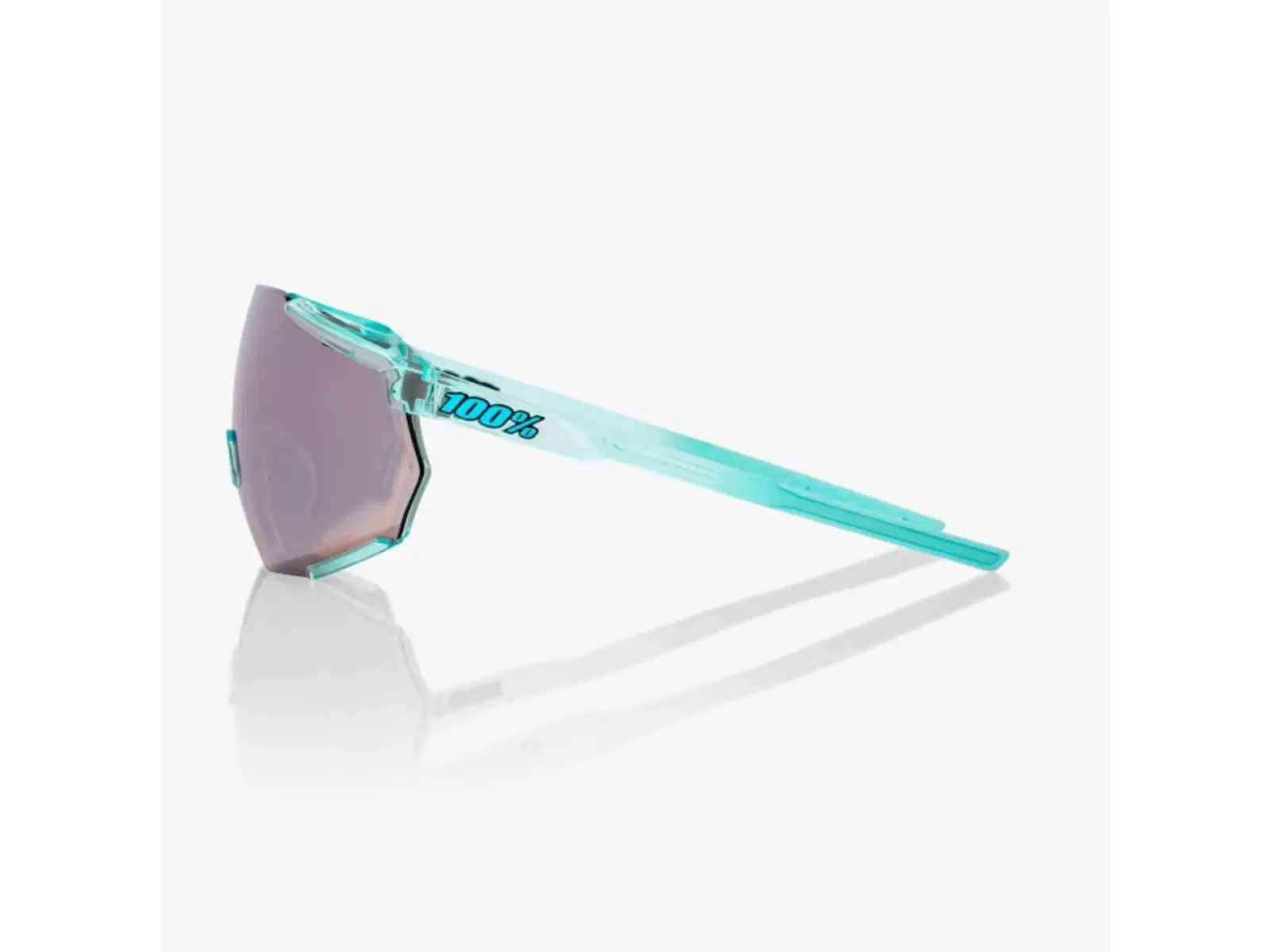 100% Racetrap 3.0 okulary Polished Translucent Mint/HiPER Silver Mirror Lens