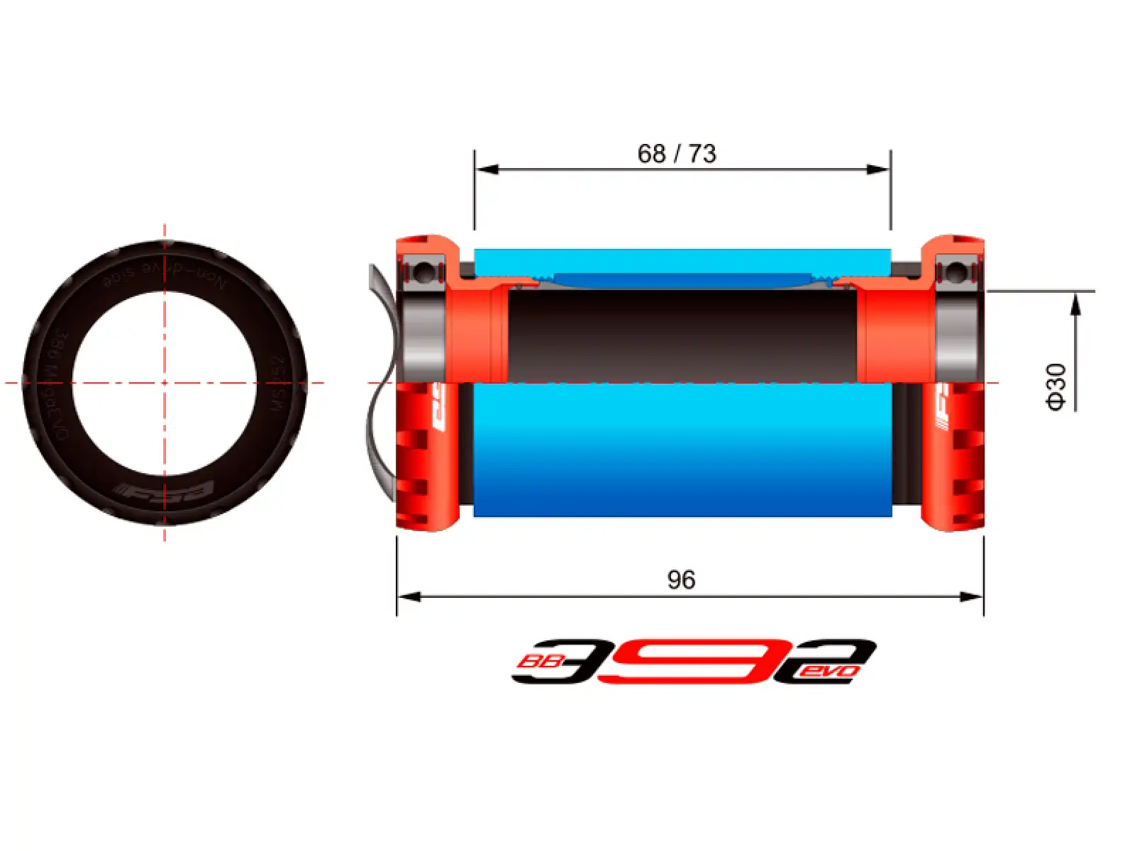 FSA MegaEVO 392 MTB suport rowerowy
