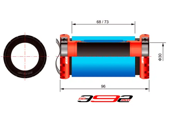 FSA MegaEVO 392 MTB suport rowerowy