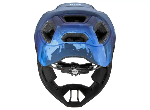 Uvex React JR kask MTB fullface Dusk blue matt