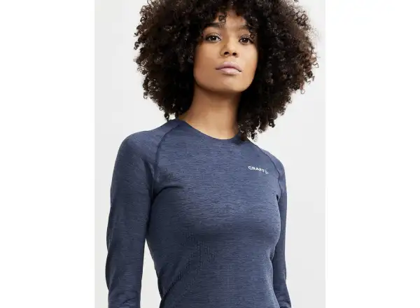 Craft Core Dry Active Comfort damska koszulka długi rękaw ciemnoniebieska