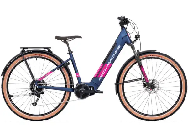Rock Machine Storm INT e90-29 lady touring matte blue/silver/pink rower elektryczny