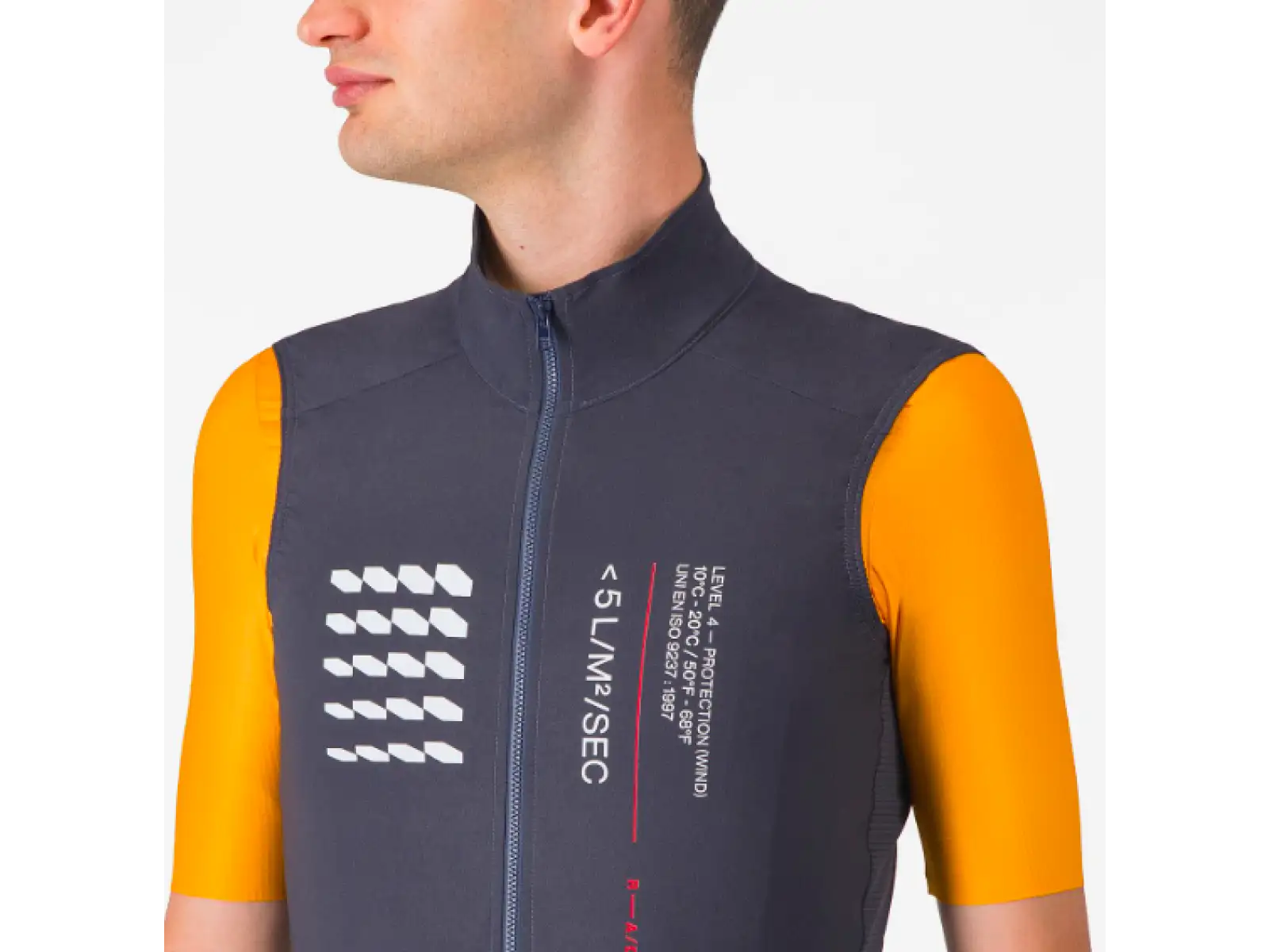 Castelli Espresso R-A/D męska kamizelka Smoky Gray