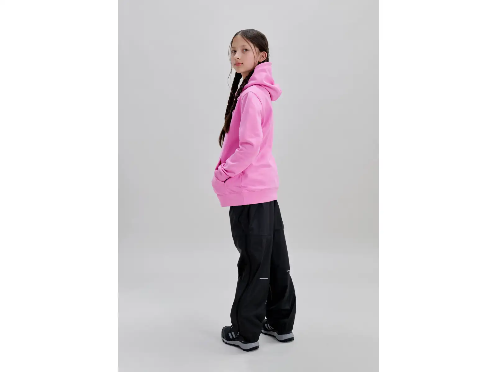 POC Hood Jr bluza dziecięca z kapturem Thulite Pink/Hydrogen White