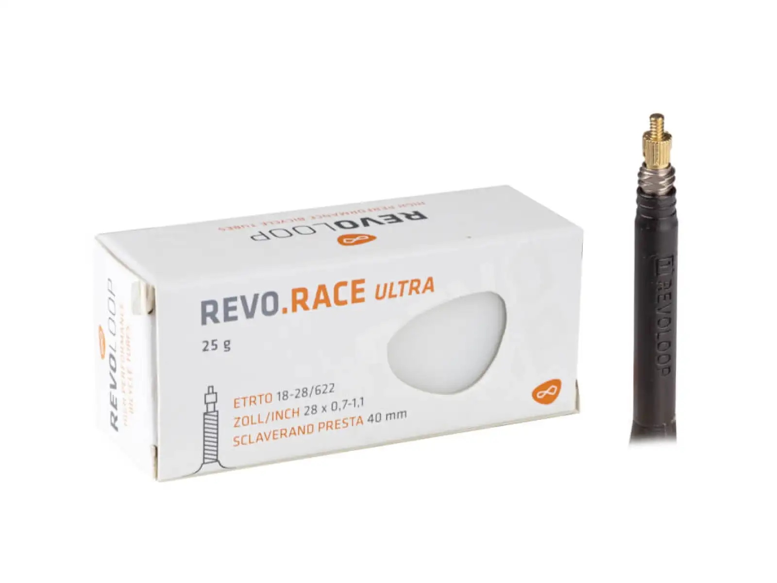 Revoloop Race Ultra dętka szosowa 18/28-622 FV40 gal. zawór