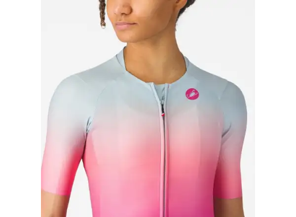 Castelli UPF W damska koszulka Winter Sky/Violet Pink
