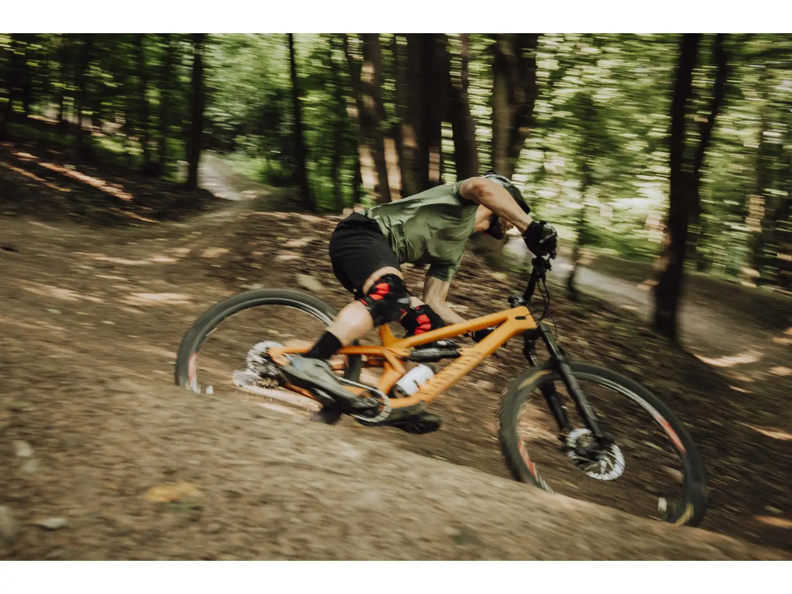 Force MTB Mount męski dres krótki rękaw Army