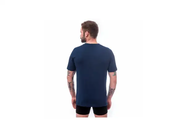 Sensor Merino Air PT Explore męska koszulka krótki rękaw tmavě modrá