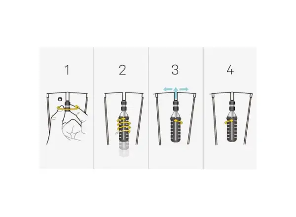 Topeak Nano Airbooster pompka + 16g CO2 nabój