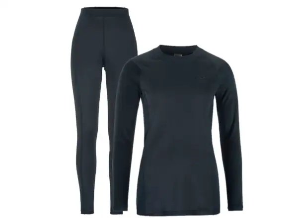 Craft Core Warm Baselayer damski zestaw koszulka długi rękaw+spodnie niebieska